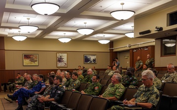 Foreign military leaders visit Marine Corps Support Facility to learn about the Reserve Force