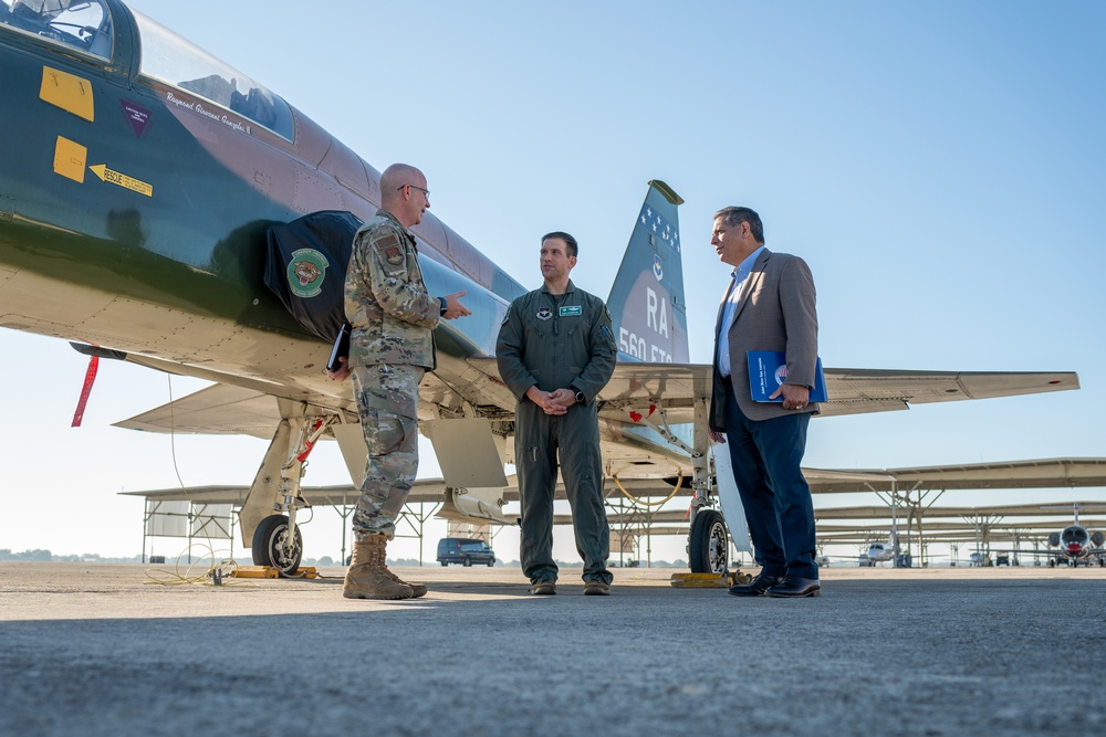 Texas State Representative John Lujan visits 560th Flying Training Wing