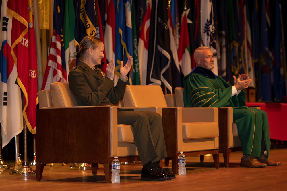 U.S. Marines and foreign service members graduate EWS