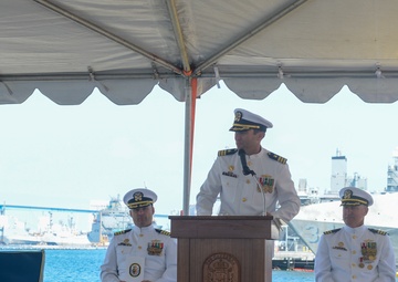 USS Canberra (LCS 30) Blue Crew Conducts Change of Command