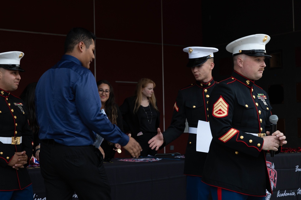 Marine Corps Awards presented at Tustin High School