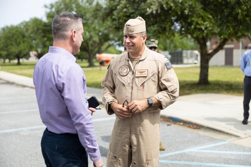 Deputy Under Secretary of the Navy (Intelligence and Security) Victor Minella Visit Naval Air Station Pensacola