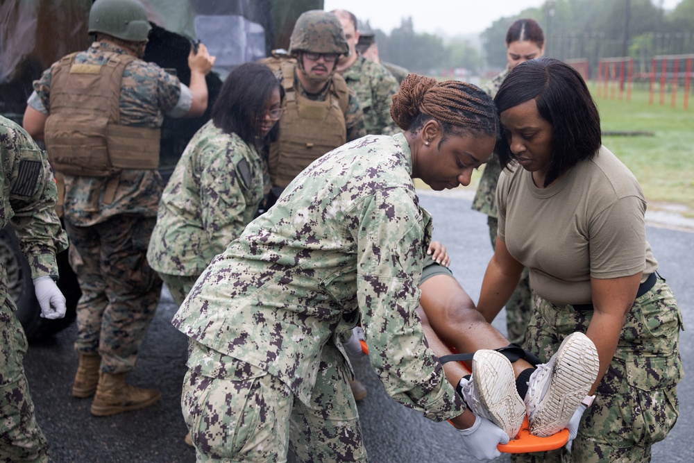 Officer Candidate School execute Mass Casualty Drill