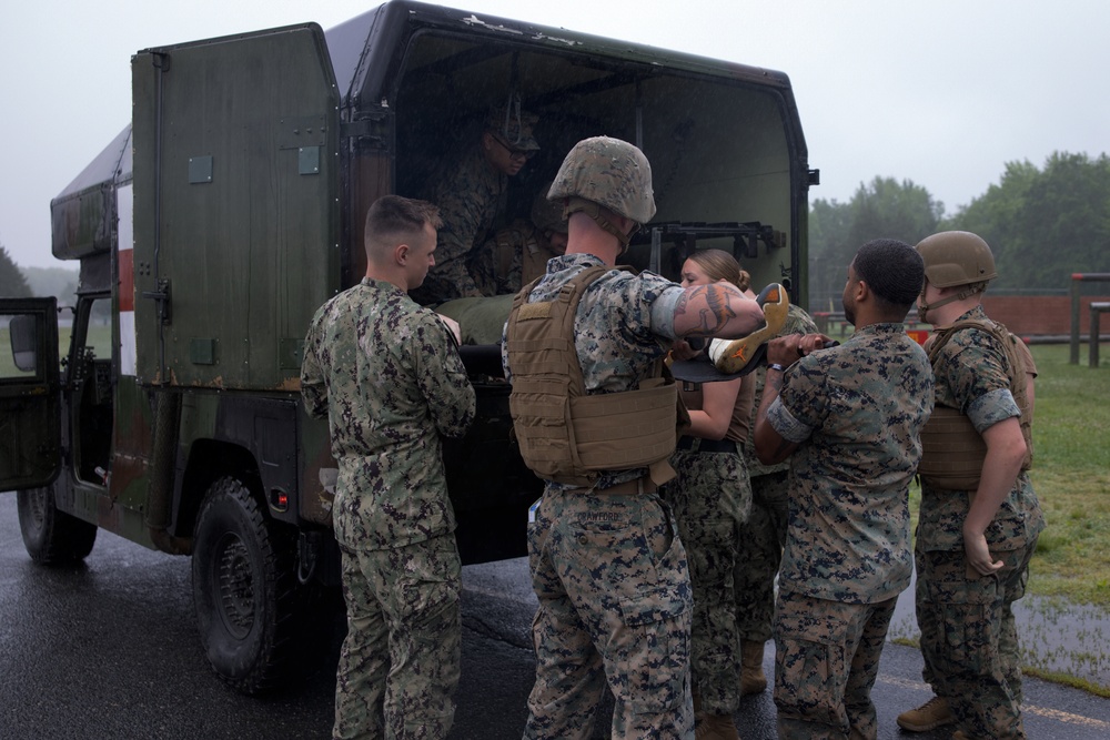 Officer Candidate School execute Mass Casualty Drill