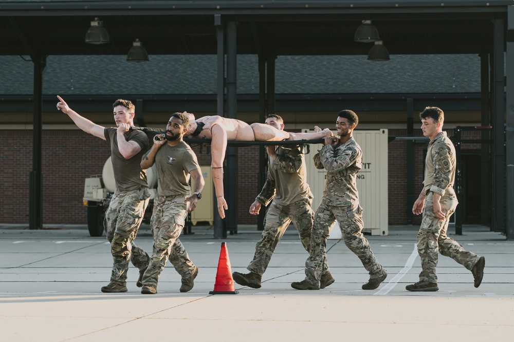 XVIII Airborne Corps Soldiers participate in the Best Squad Competition