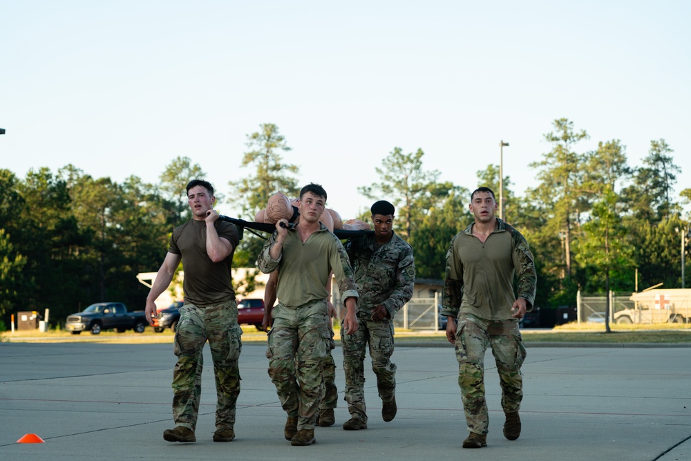 XVIII Airborne Corps Soldiers participate in the Best Squad Competition