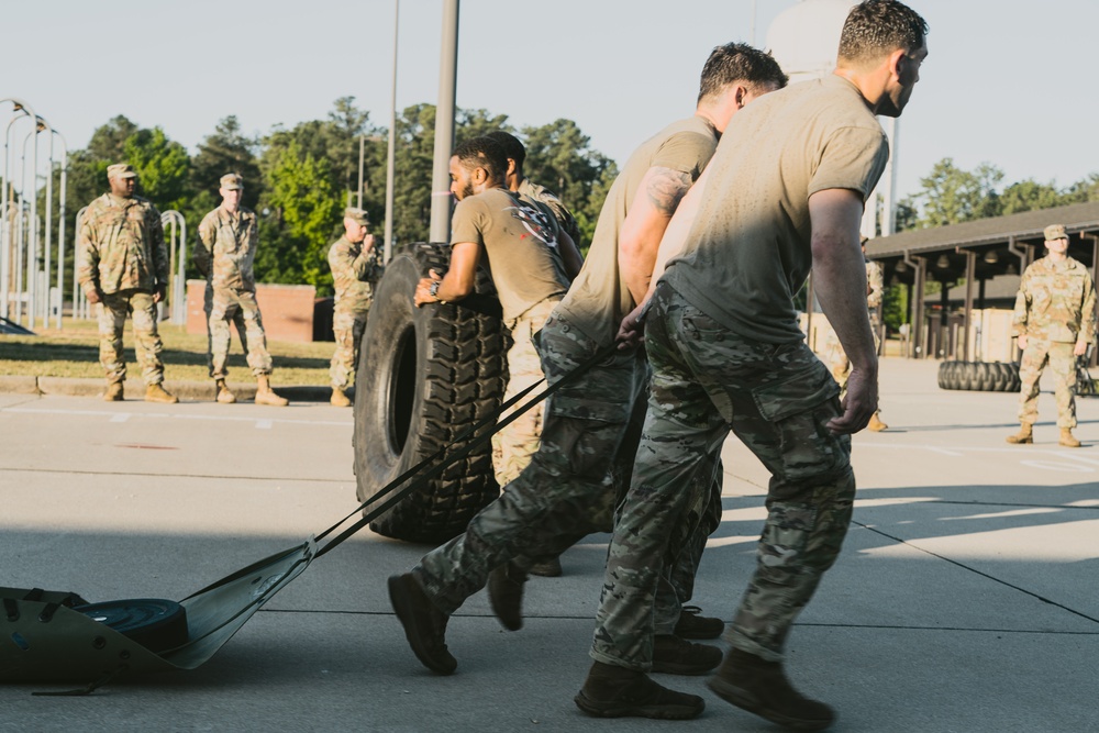 XVIII Airborne Corps Soldiers participate in the Best Squad Competition