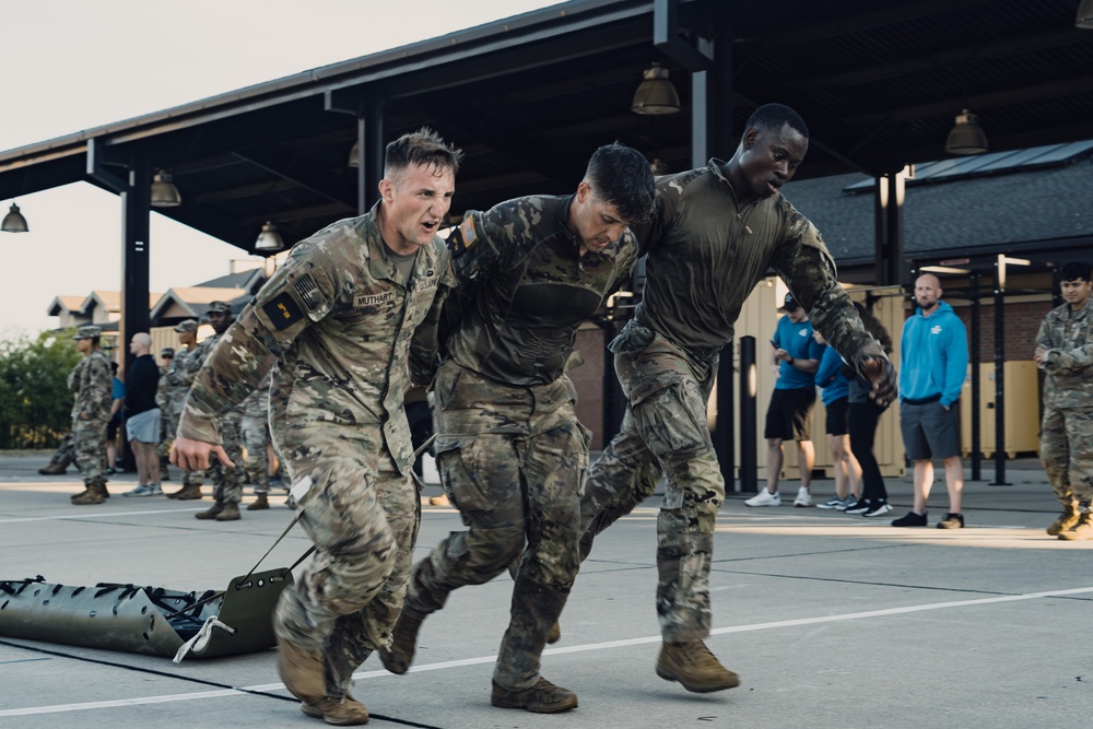 XVIII Airborne Corps Soldiers participate in the Best Squad Competition