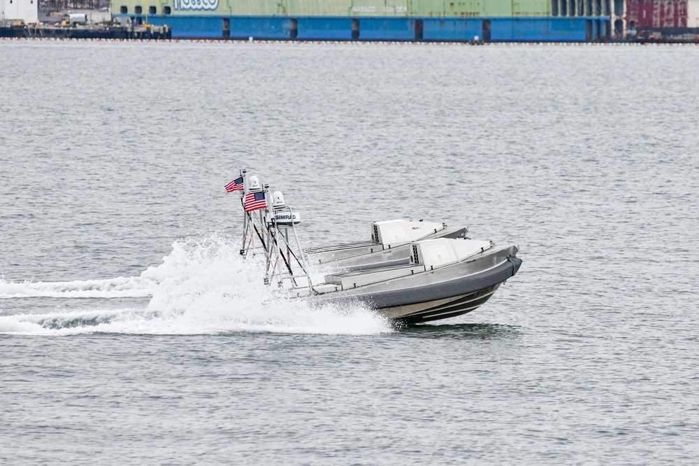 Global Autonomous Reconnaissance Crafts Operate off of Coronado Ahead of Unmanned Surface Vessel Squadron 3 Standup Ceremony