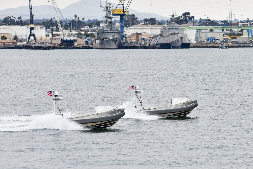 Global Autonomous Reconnaissance Crafts Operate off of Coronado Ahead of Unmanned Surface Vessel Squadron 3 Standup Ceremony