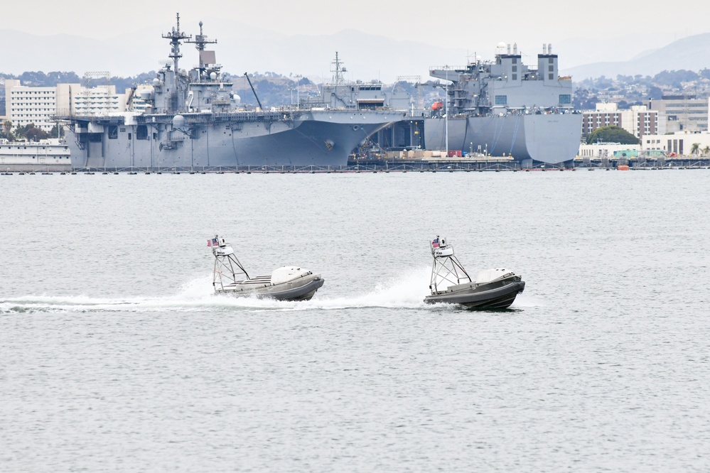 Global Autonomous Reconnaissance Crafts Operate off of Coronado Ahead of Unmanned Surface Vessel Squadron 3 Standup Ceremony