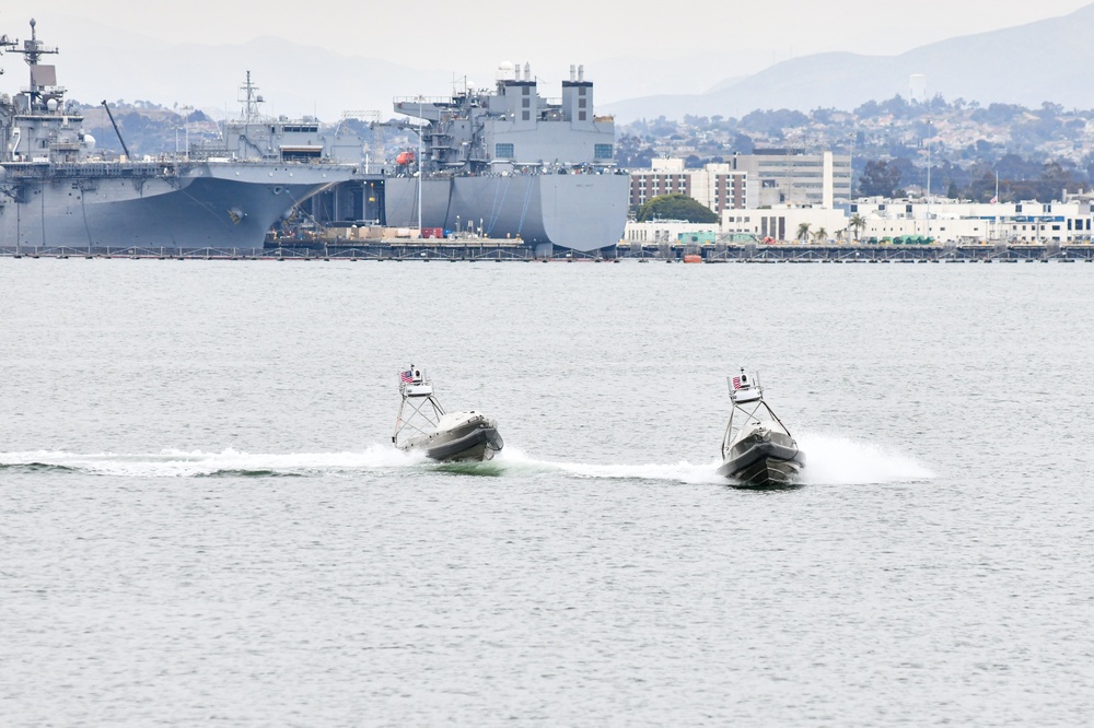 Global Autonomous Reconnaissance Crafts Operate off of Coronado Ahead of Unmanned Surface Vessel Squadron 3 Standup Ceremony