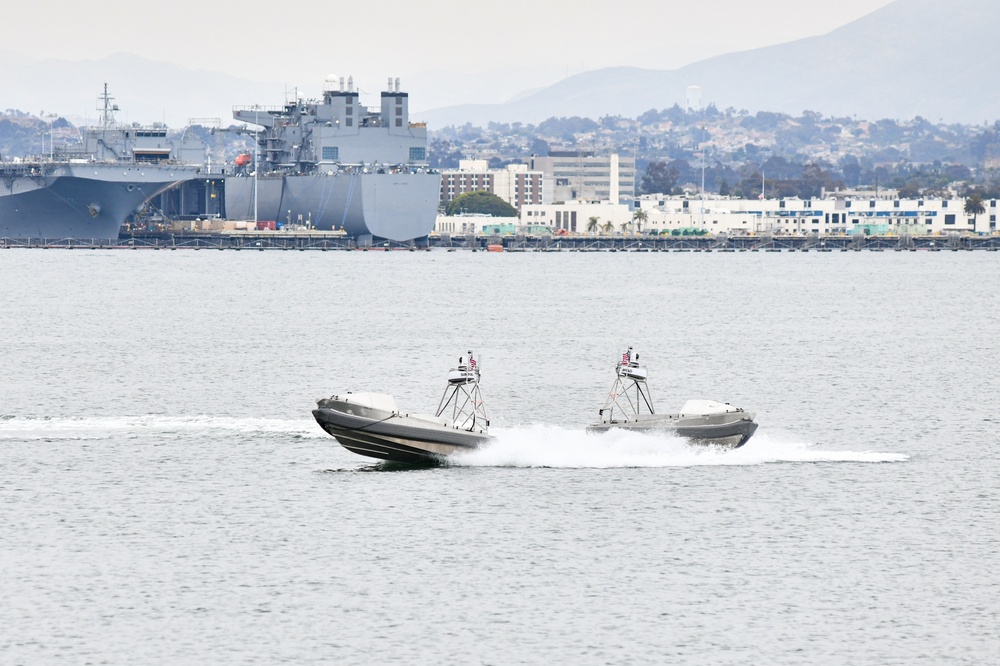 Global Autonomous Reconnaissance Crafts Operate off of Coronado Ahead of Unmanned Surface Vessel Squadron 3 Standup Ceremony