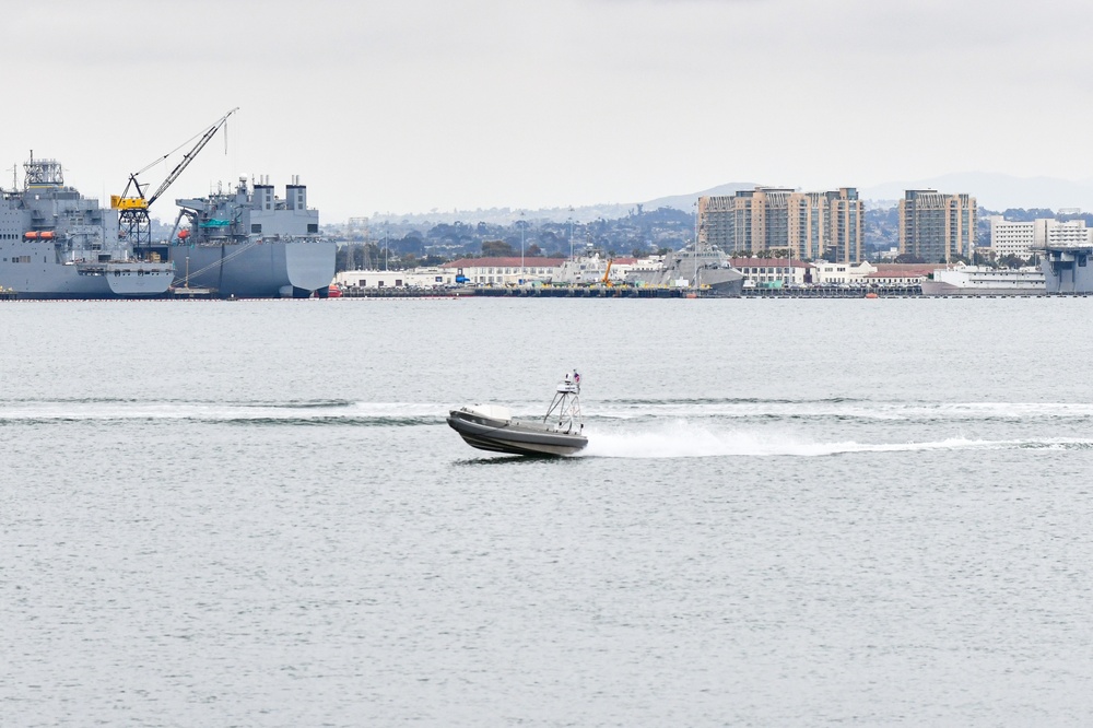 Global Autonomous Reconnaissance Crafts Operate off of Coronado Ahead of Unmanned Surface Vessel Squadron 3 Standup Ceremony