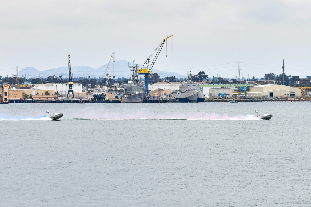 Global Autonomous Reconnaissance Crafts Operate off of Coronado Ahead of Unmanned Surface Vessel Squadron 3 Standup Ceremony