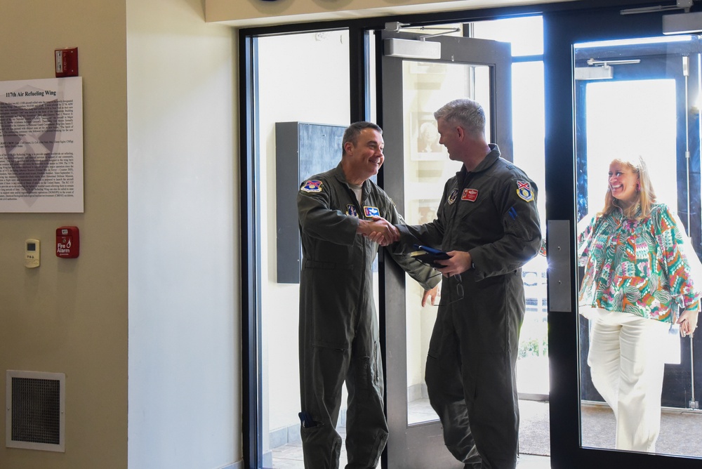 Congressman Gary Palmer and U.S. Representative Mike Rogers visit the 117th Air Refueling Wing