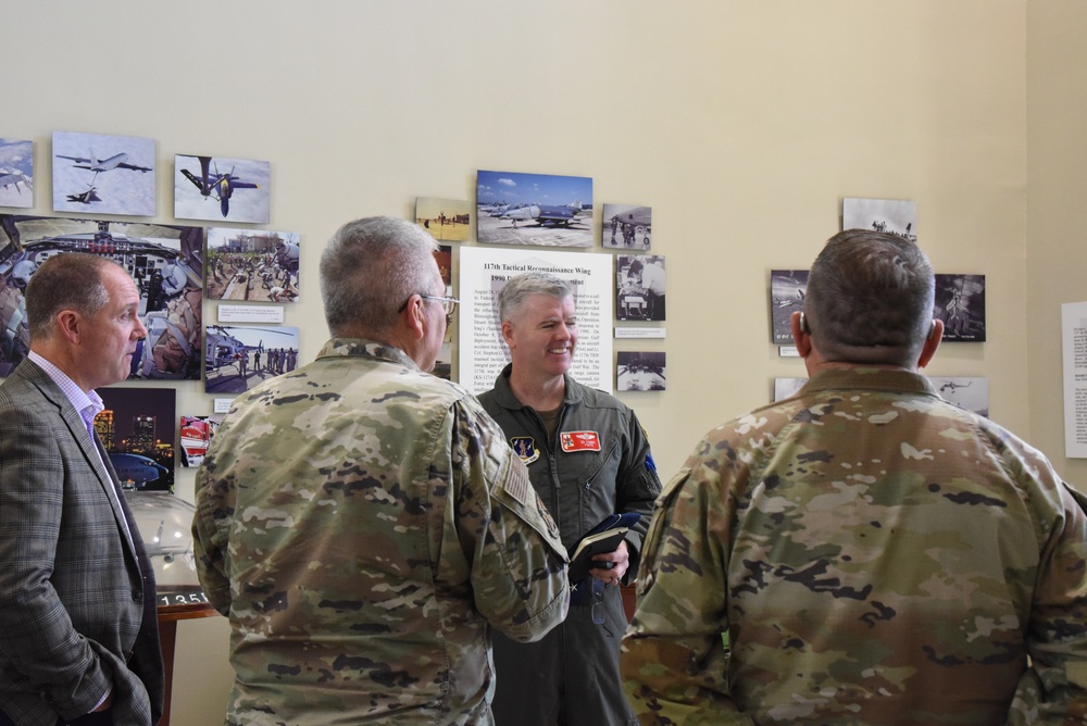 Congressman Gary Palmer and U.S. Representative Mike Rogers visit the 117th Air Refueling Wing
