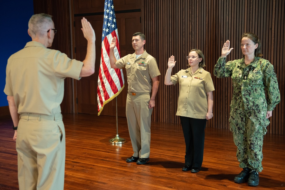 US Navy Band Re-Enlistment Ceremony