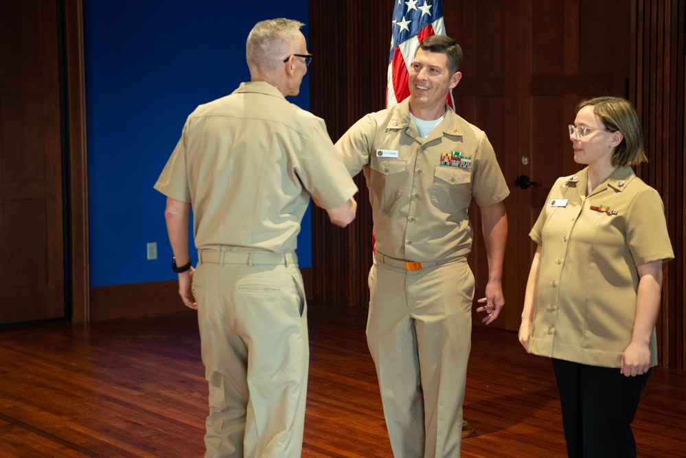 US Navy Band Re-Enlistment Ceremony