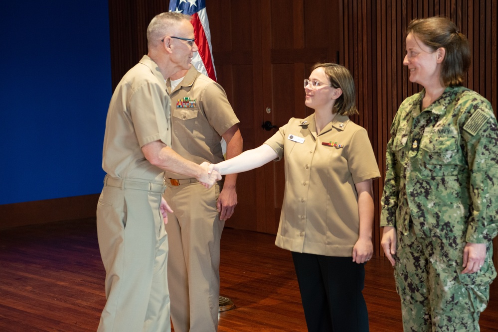 US Navy Band Re-Enlistment Ceremony