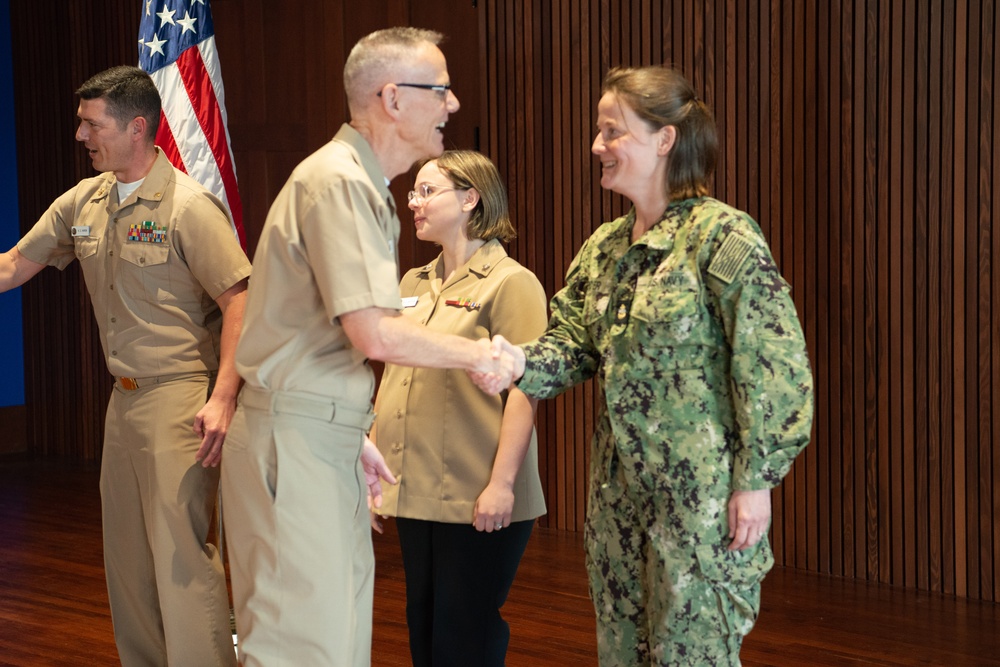 US Navy Band Re-Enlistment Ceremony