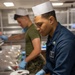 USS Bataan Culinary Specialists Serve Lunch in Wardroom