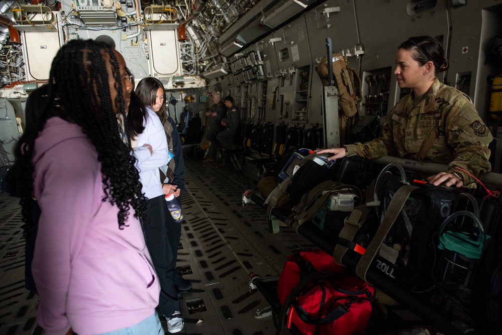 Travis AFB hosted Career Day for students from Travis Unified School District