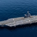 USS Ronald Reagan (CVN 76) Sailors bid farewell to Japan with flight deck message