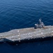 USS Ronald Reagan (CVN 76) Sailors bid farewell to Japan with flight deck message