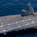 USS Ronald Reagan (CVN 76) Sailors bid farewell to Japan with flight deck message