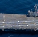 USS Ronald Reagan (CVN 76) Sailors bid farewell to Japan with flight deck message