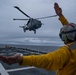 U.S. Coast Guard works with Brazilian navy helicopter crew