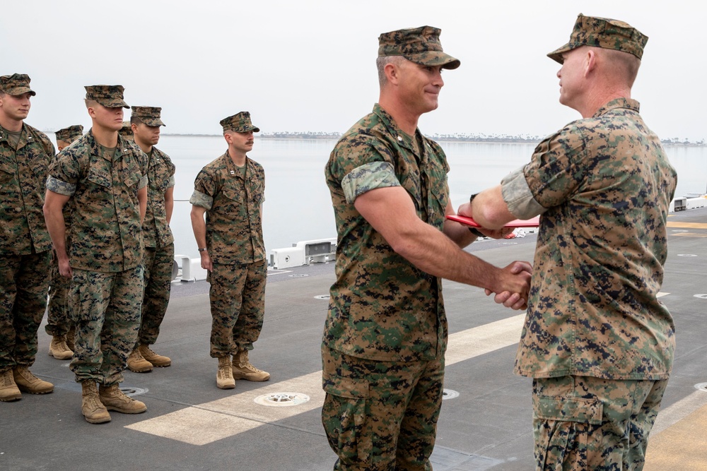 Marines From The 2nd Battalion, 4th Marines Tour of USS Tripoli