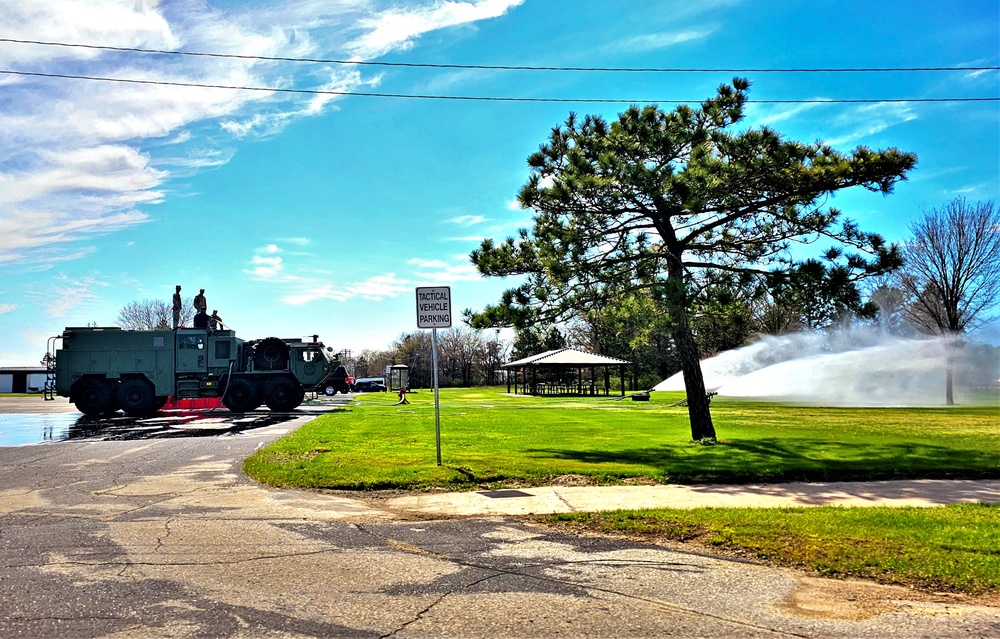 Army Reserve firefighter training at Fort McCoy