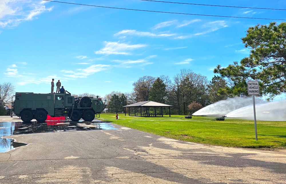 Army Reserve firefighter training at Fort McCoy