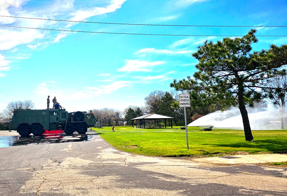 Army Reserve firefighter training at Fort McCoy