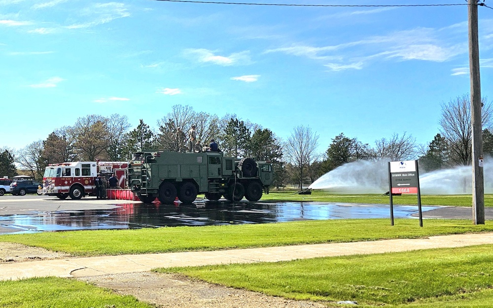 Army Reserve firefighter training at Fort McCoy