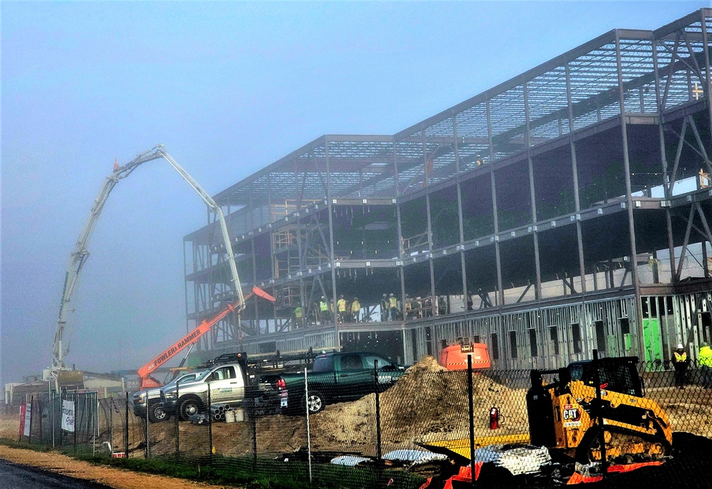 May 2024 barracks construction operations at Fort McCoy