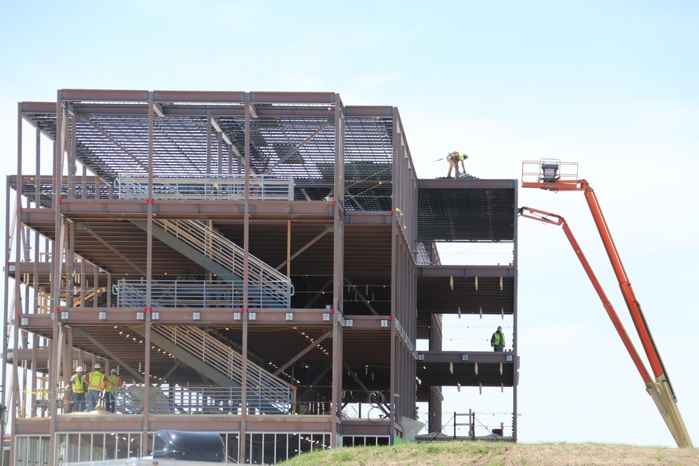May 2024 barracks construction operations at Fort McCoy
