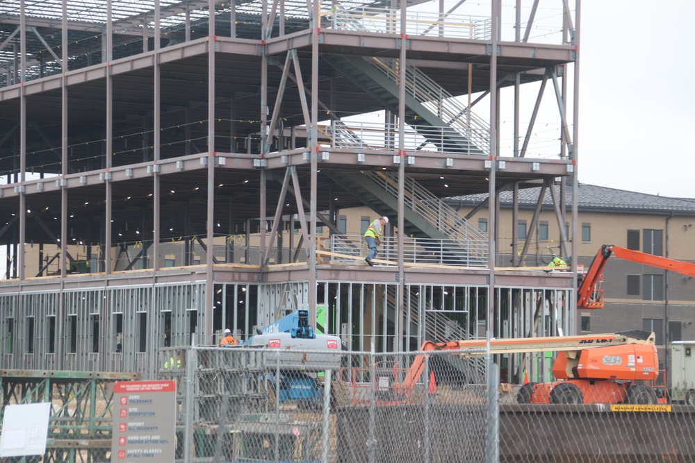May 2024 barracks construction operations at Fort McCoy