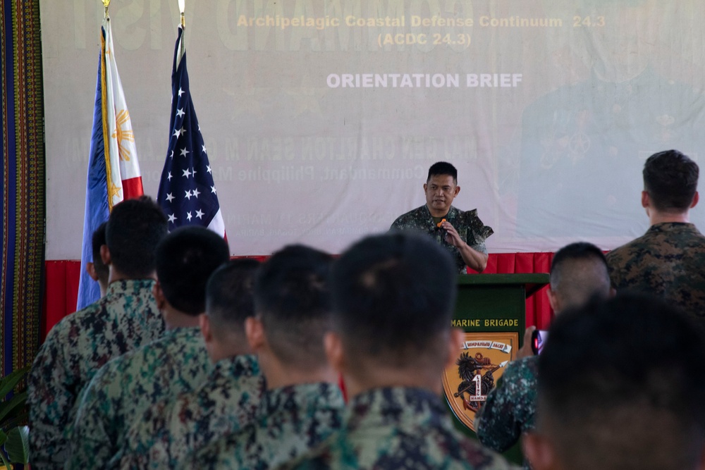 ACDC: 1/7, Philippine Marines hold orientation brief