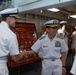 USS Ronald Reagan (CVN 76) hosts US Ambassador to Japan Rahm Emanuel, Japanese Government officials, leaders from the US Navy, JMSDF prior to departing Yokosuka, Japan after 9 years as FDNF carrier