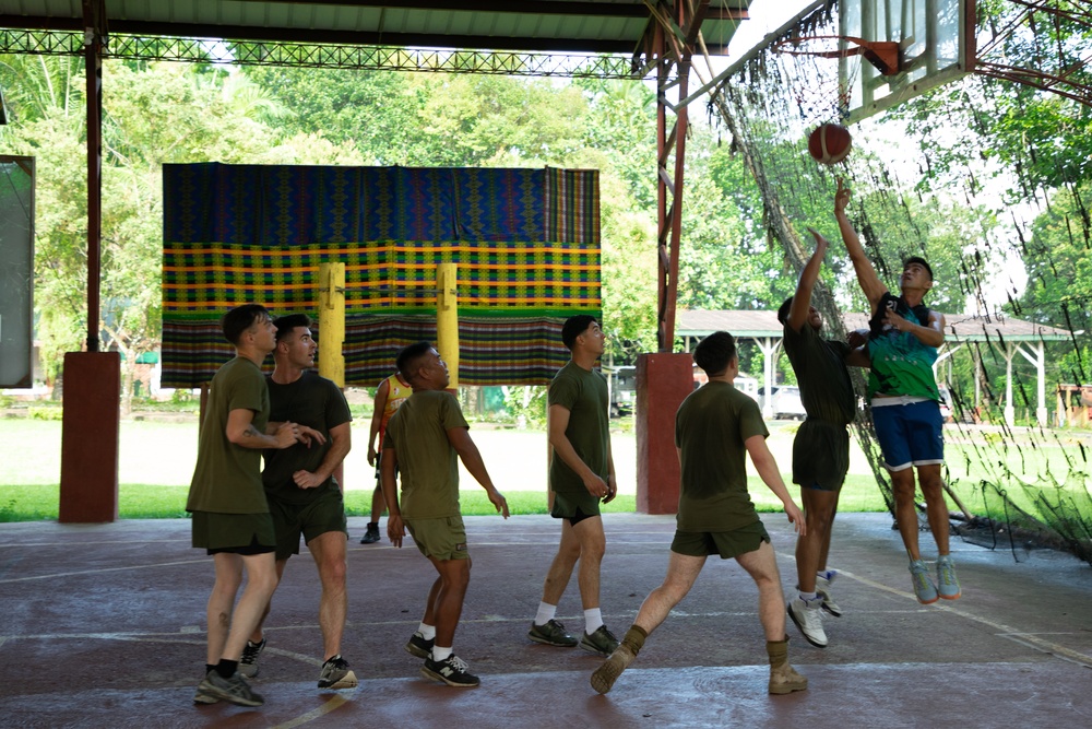 ACDC: 1/7, Philippine Marines play basketball