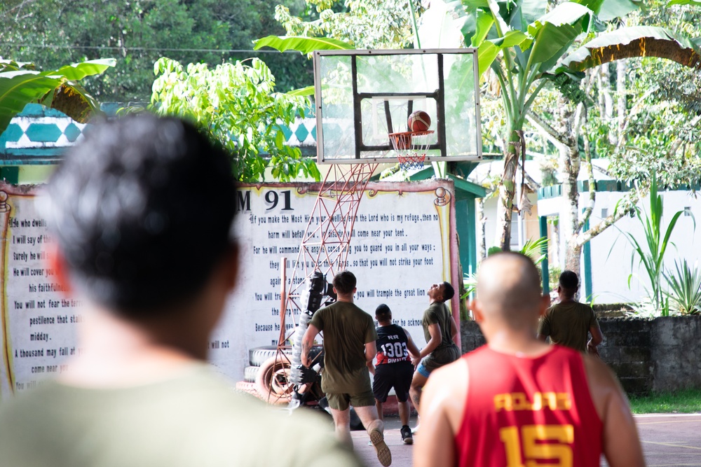 ACDC: 1/7, Philippine Marines play basketball