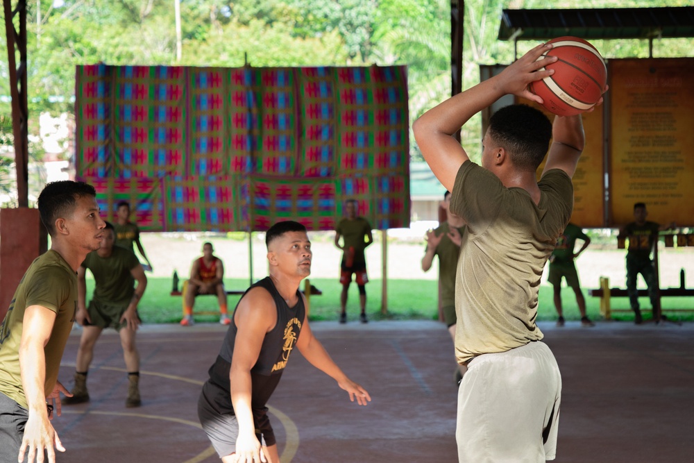 ACDC: 1/7, Philippine Marines play basketball