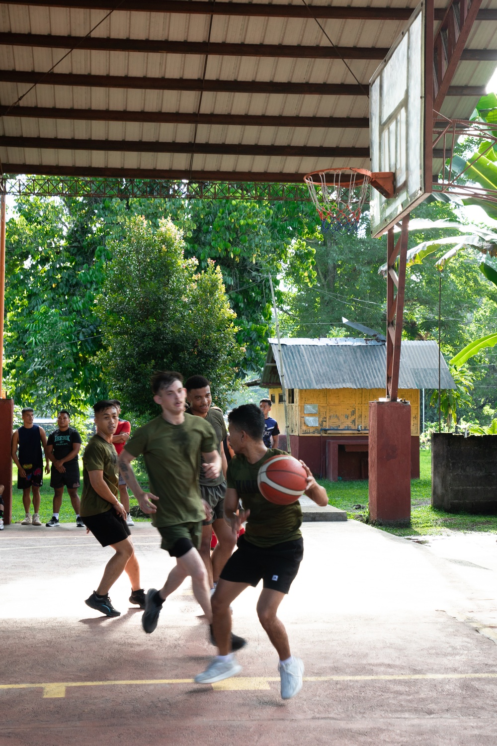 ACDC: 1/7, Philippine Marines play basketball