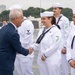 USS Ronald Reagan (CVN 76) hosts US Ambassador to Japan Rahm Emanuel, Japanese Government officials, leaders from the US Navy, JMSDF prior to departing Yokosuka, Japan after 9 years as FDNF carrier