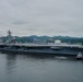 USS Ronald Reagan Departs Yokosuka