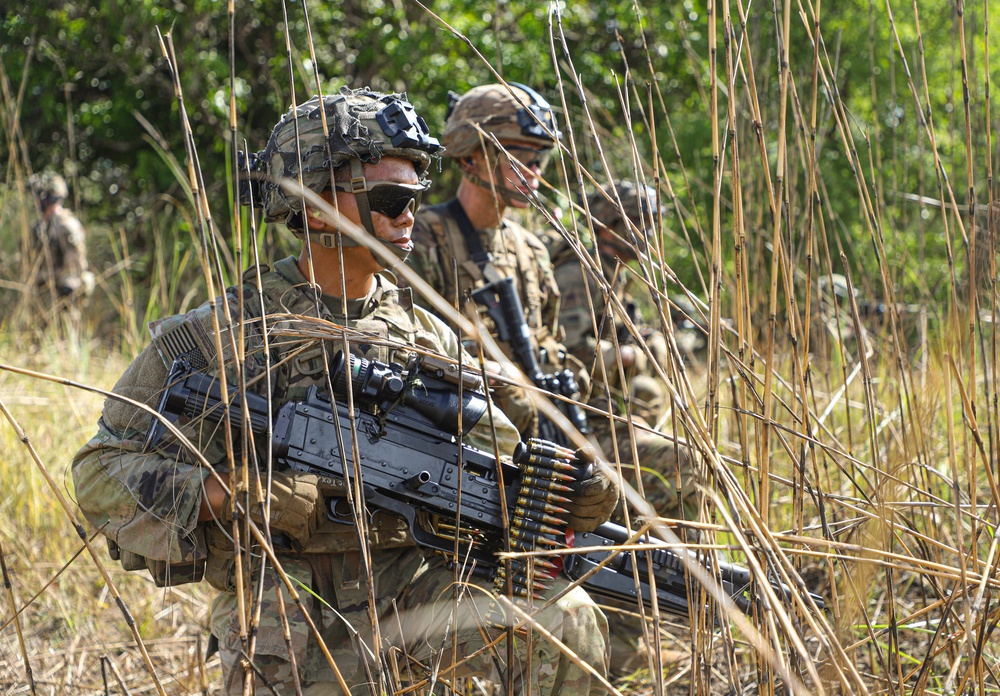 2nd Battalion, 27th Infantry Regiment, 3rd Infantry Brigade Combat Team, 25th Infantry Division conducts live fire exercise