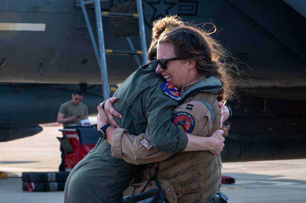 494th FS aircrew return from deployment